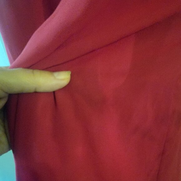 Red empire waist cocktail dress from Lord & Taylor size 4 - Picture 4 of 16